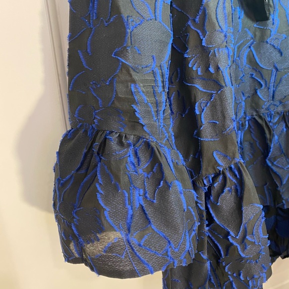 Marc Cain black and blue Blouse. Size N4 (US10) - Picture 3 of 11